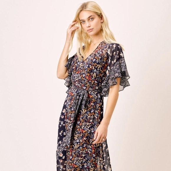 Love Stitch Priscilla Floral Wrap Dress - Picture 5 of 8